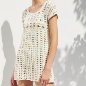 Urban Outfitters Peek A Boo Crochet Mini Dress